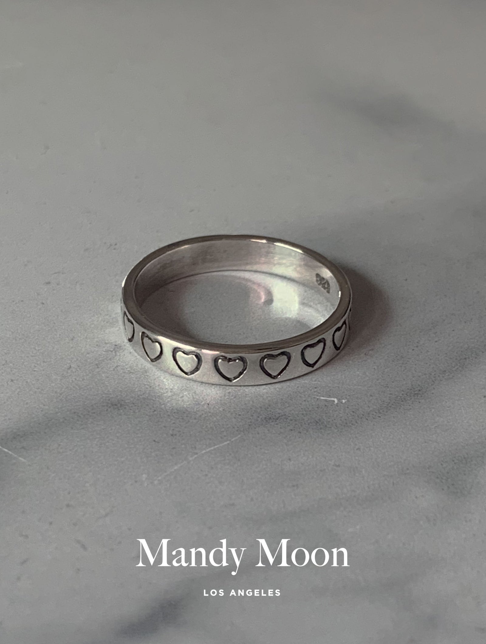 Silver Love Heart Ring – MM