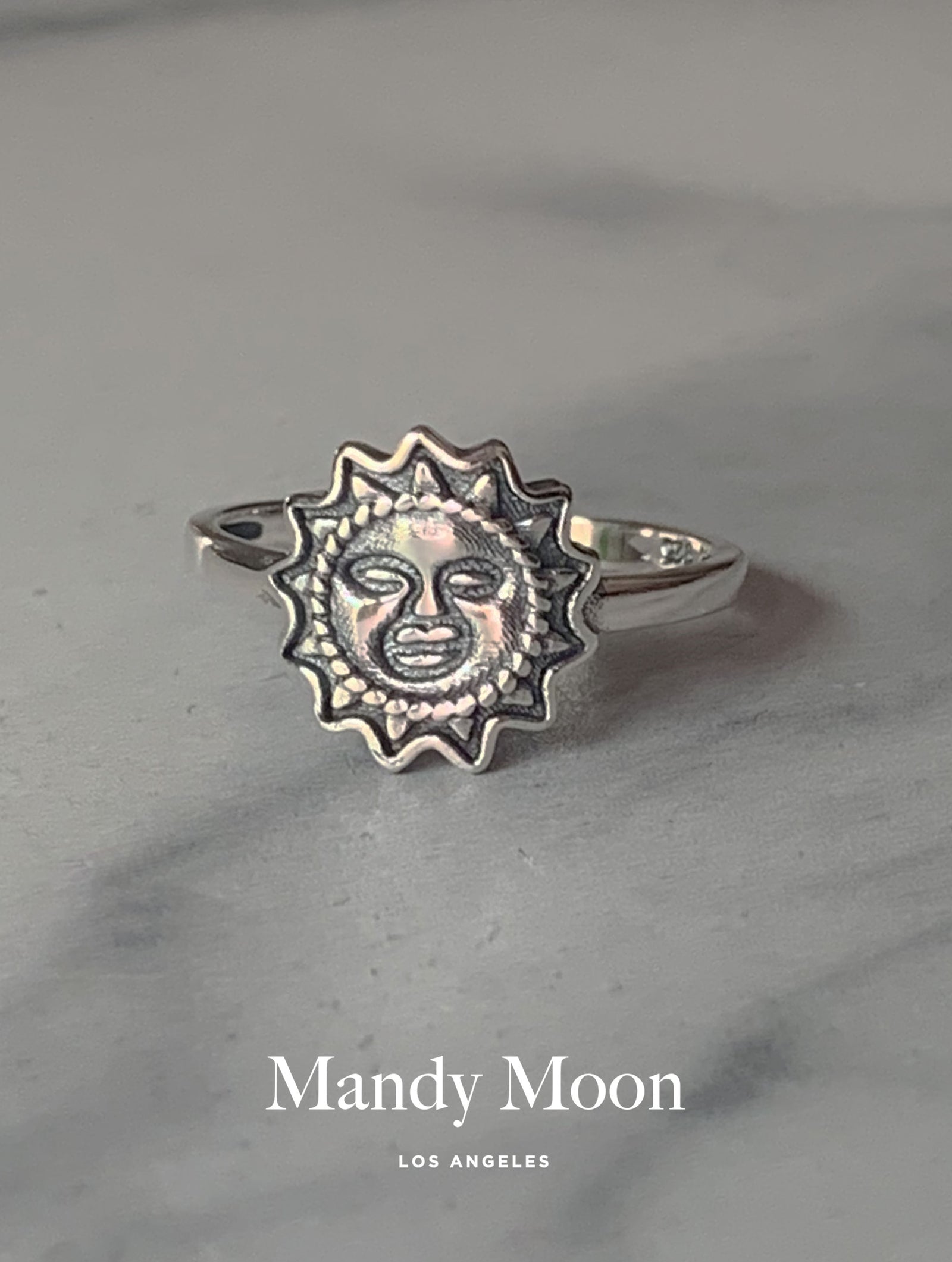 Silver Bursting Sun Ring – MM