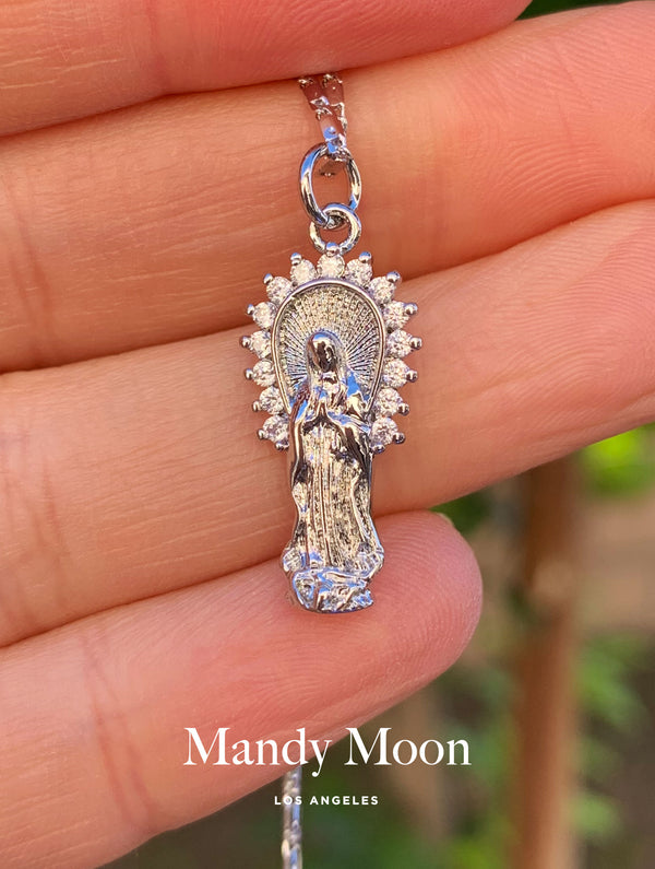 Lady Guadalupe Necklace - Silver