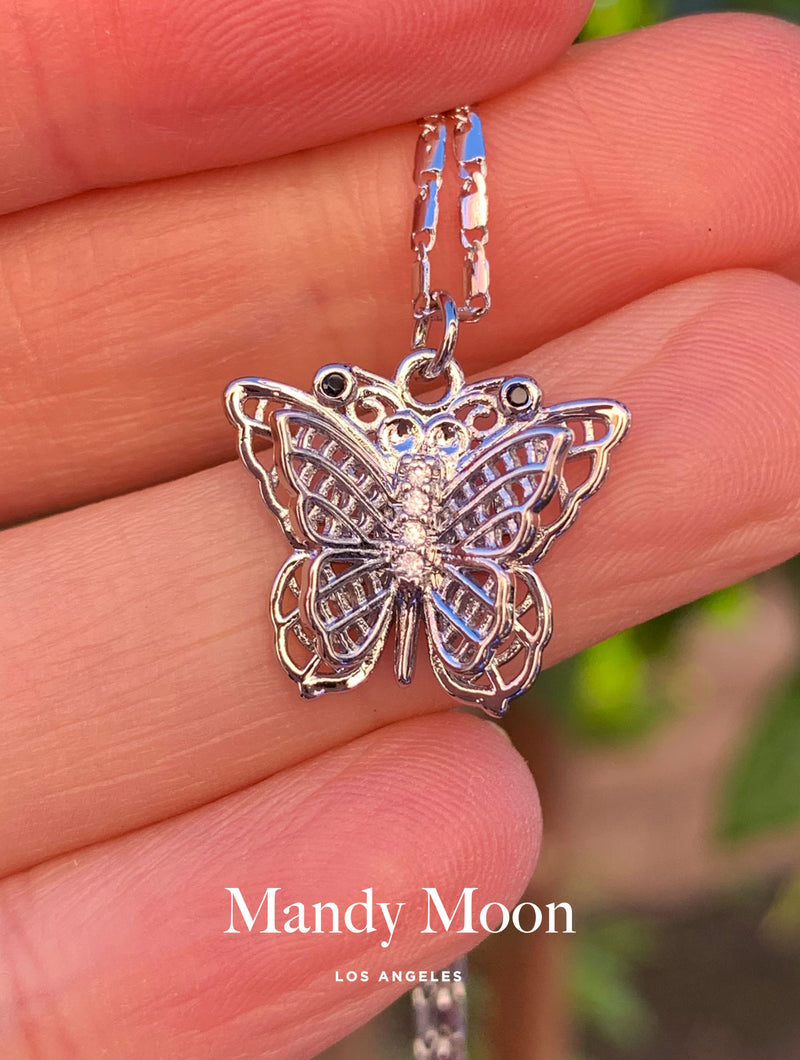 Silver Butterfly Necklace