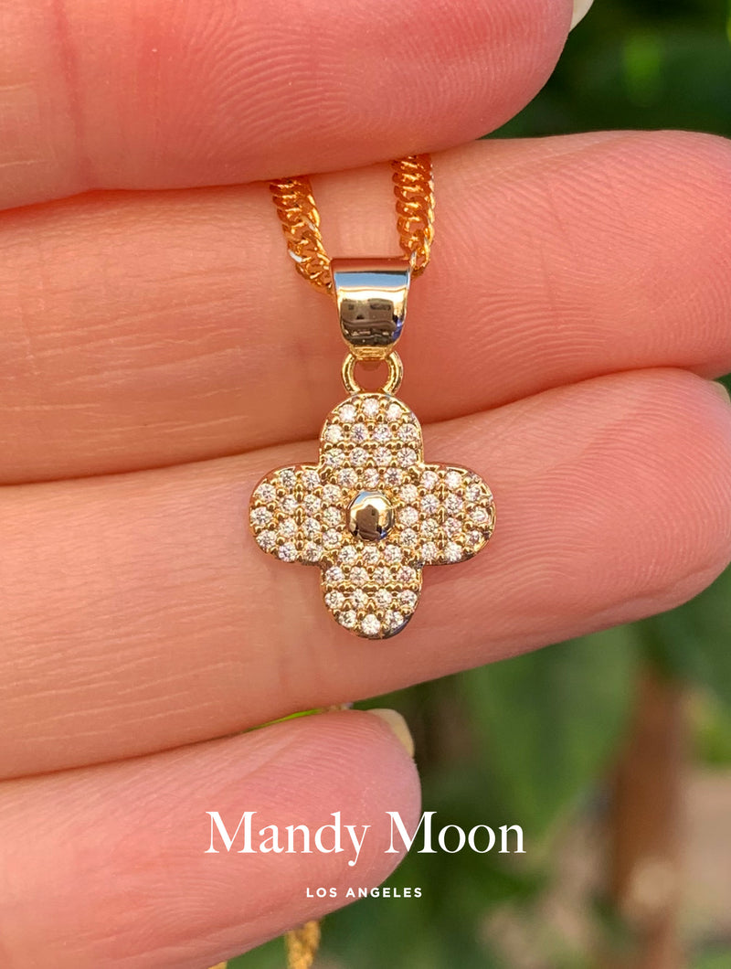 Quatrefoil Diamond Necklace