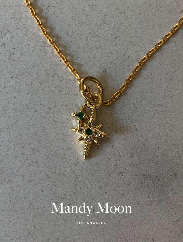 Emerald Stardush Necklace