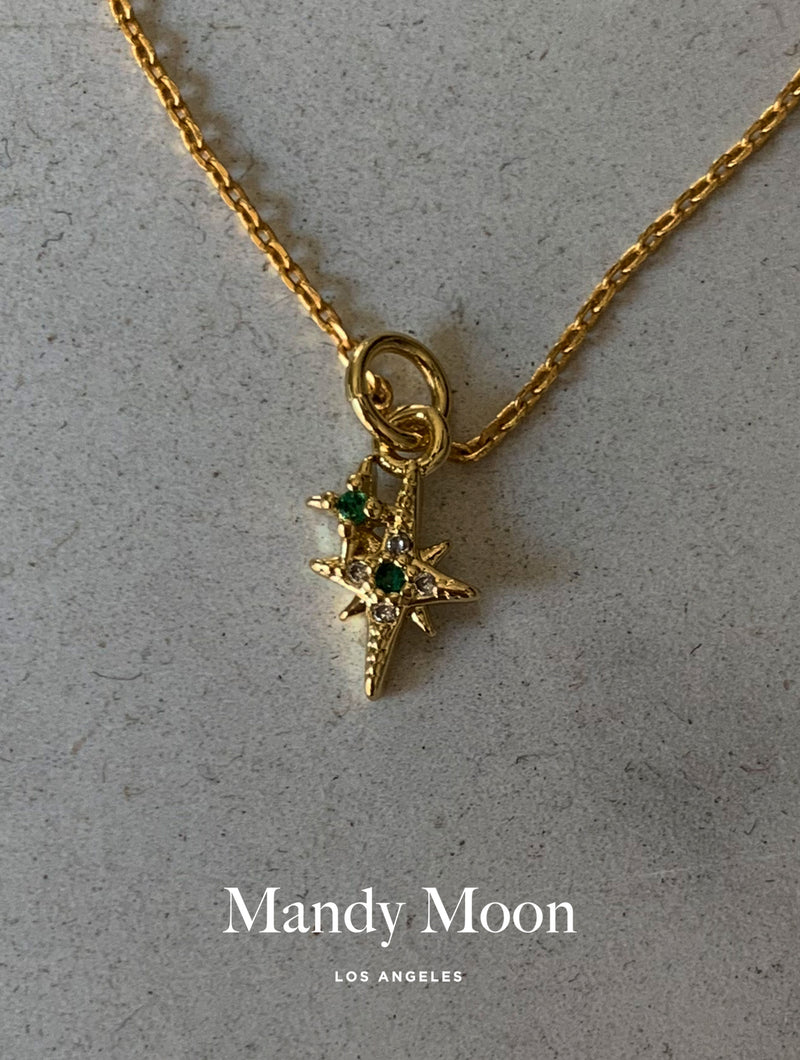 Emerald Stardush Necklace