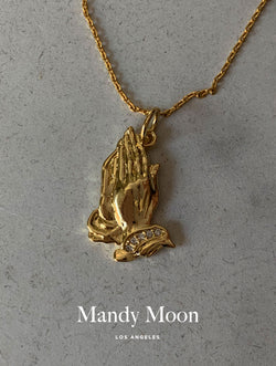 Saint Prayer Hands Necklace