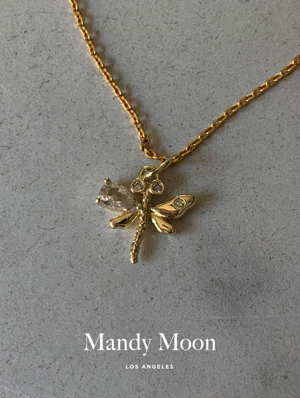 Tiny & Dainty Firefly Necklace