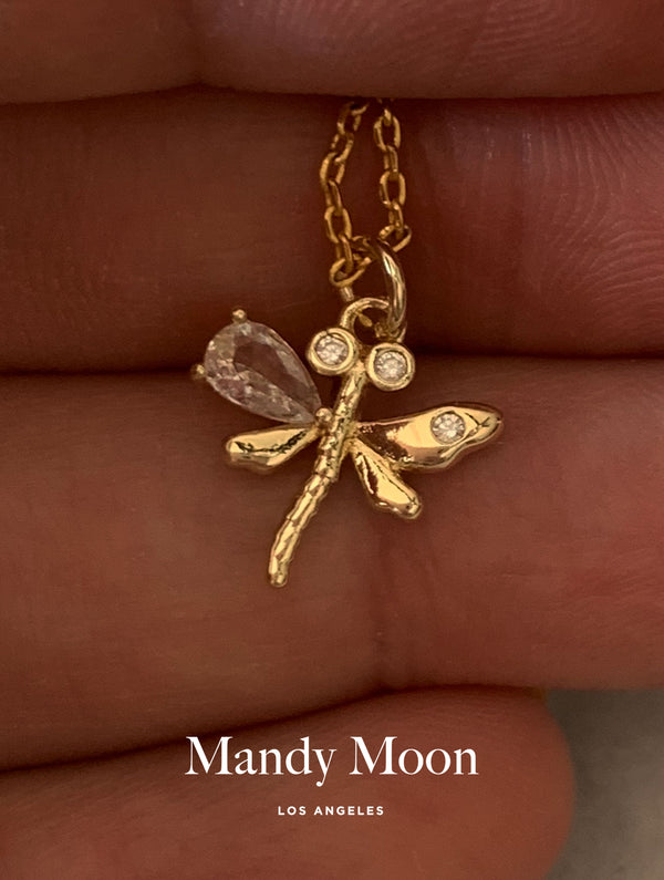 Tiny & Dainty Firefly Necklace