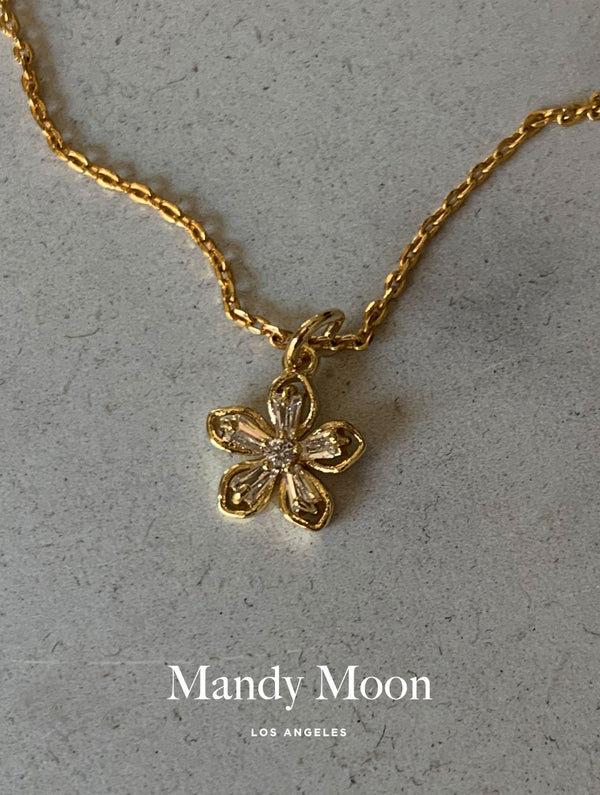 Golden Flower Necklace