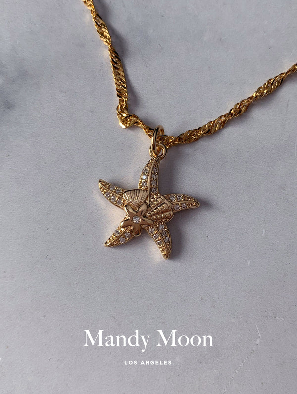 Gold Filled Starfish Necklace