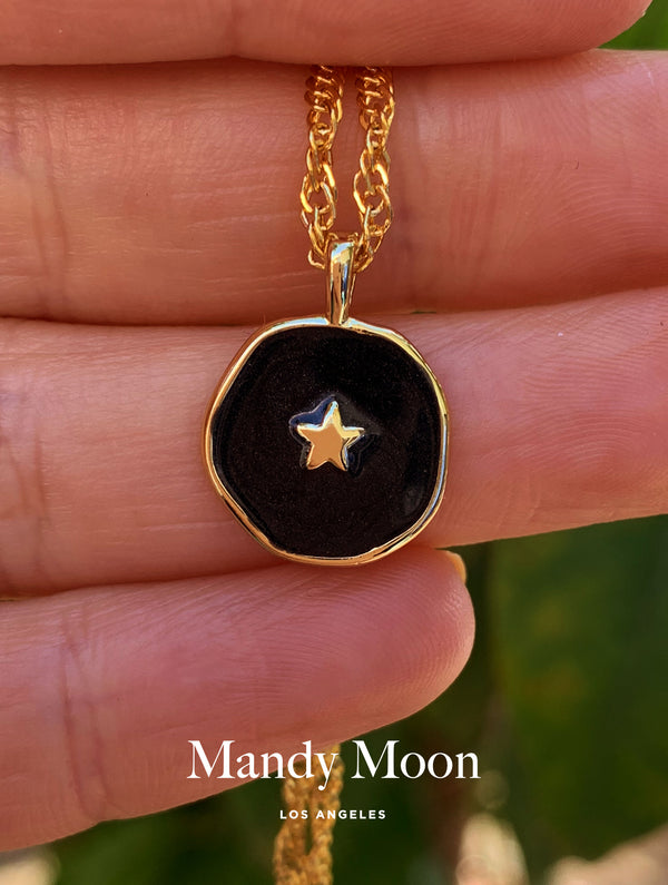 Vintage Coin Star Necklace