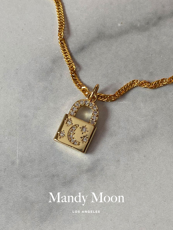 Moon Lock Necklace