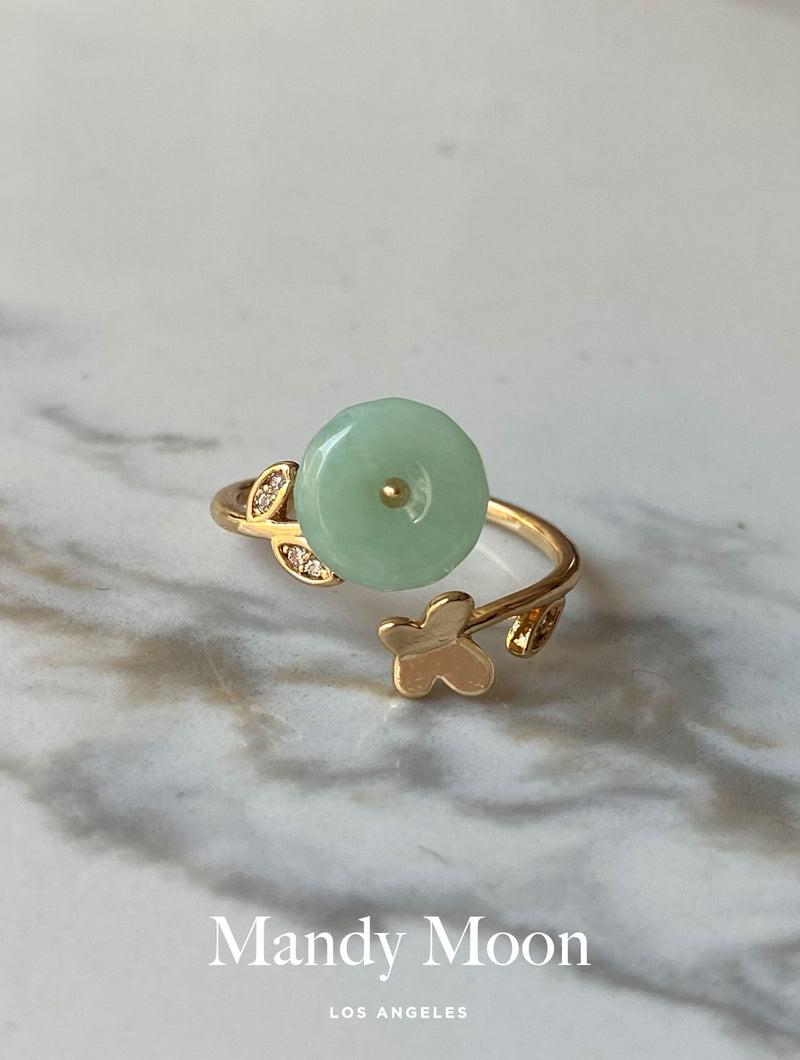 Jade Butterfly Ring