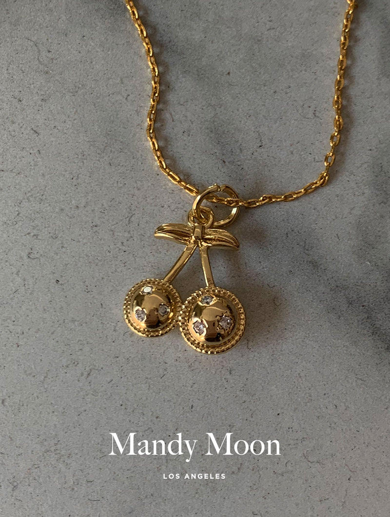 Golden Cherries Necklace