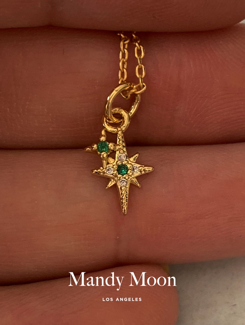 Emerald Stardush Necklace