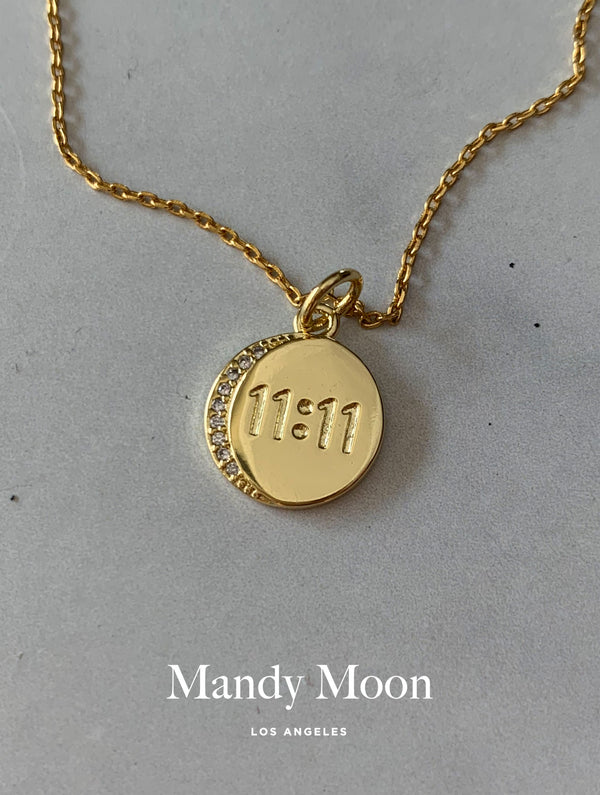 11:11 Lucky Coin Necklace