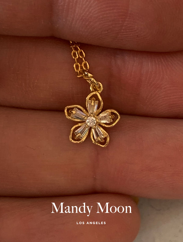 Golden Flower Necklace