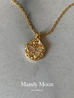 Coin Butterfly Necklace