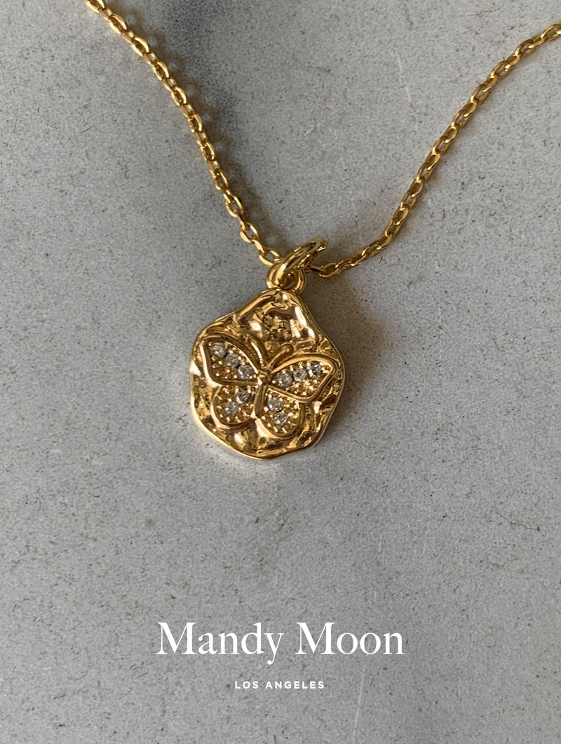 Coin Butterfly Necklace