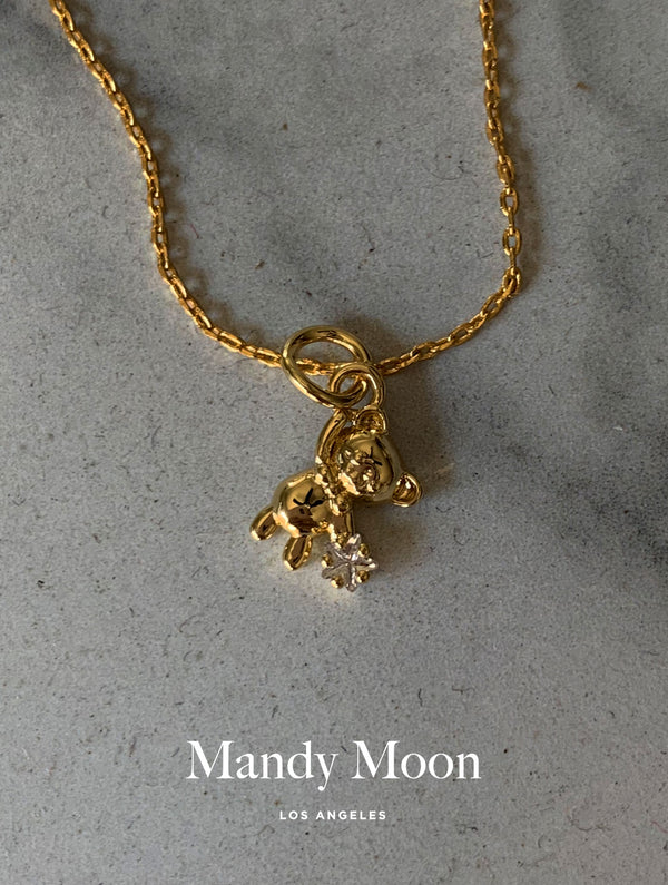 Teddy Bear Star Necklace