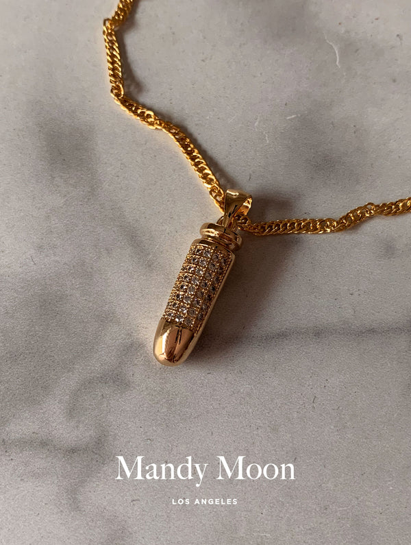 Diamond Bullet Necklace