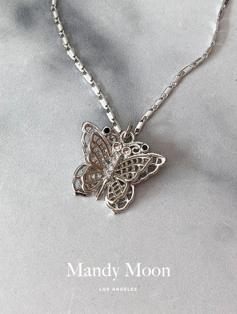 Silver Butterfly Necklace