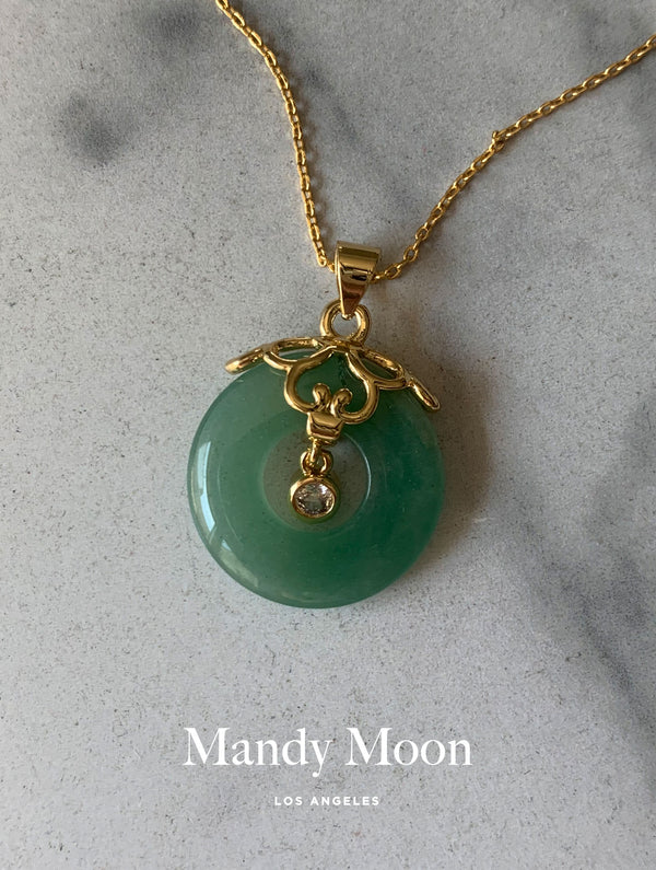 Intricate Green Jade Necklace