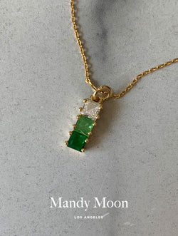 Emerald Birthstone Necklace