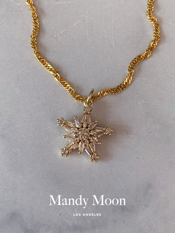 Snowflake Star Necklace