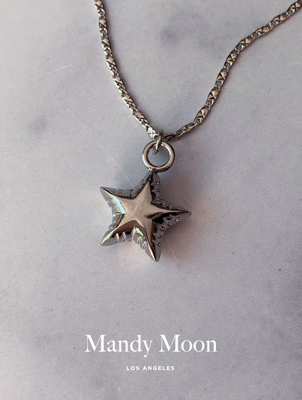 Bubble Star Necklace - Silver