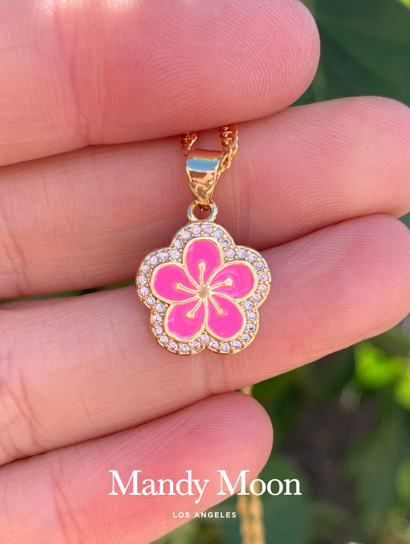 Hibiscus Flower Necklace