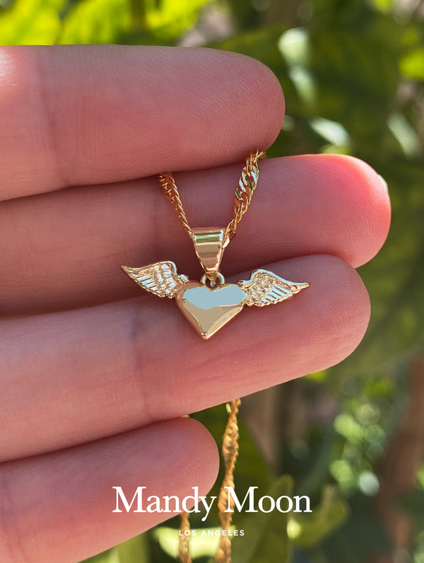 Wings & Heart Necklace