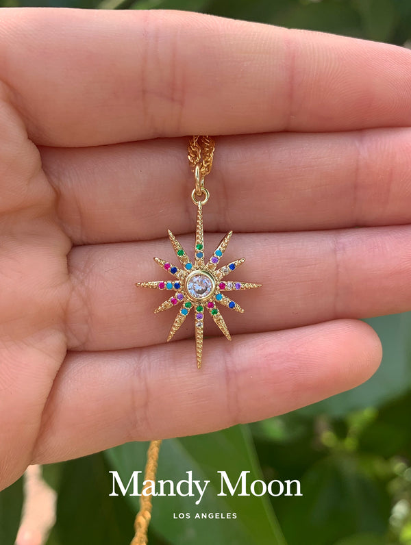 Starburst Rainbow Necklace