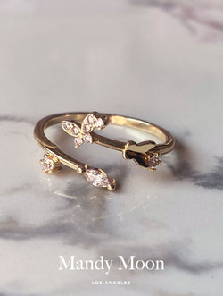 Butterfly Intertwined Ring