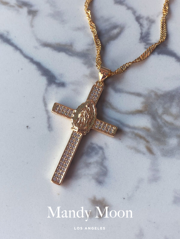 Cross Guadalupe Necklace