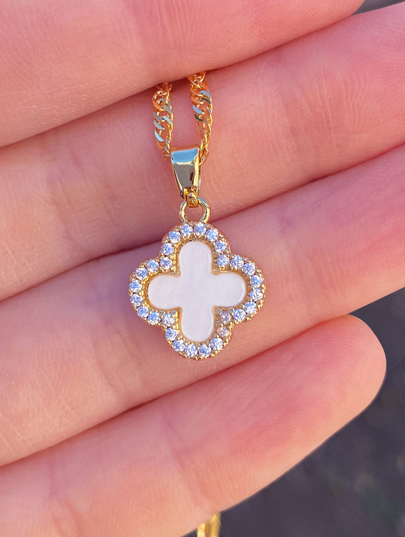 Jewelry, Designer Inspired Reversible Clover Necklace